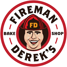 Fireman Derek's Bake Shop logo